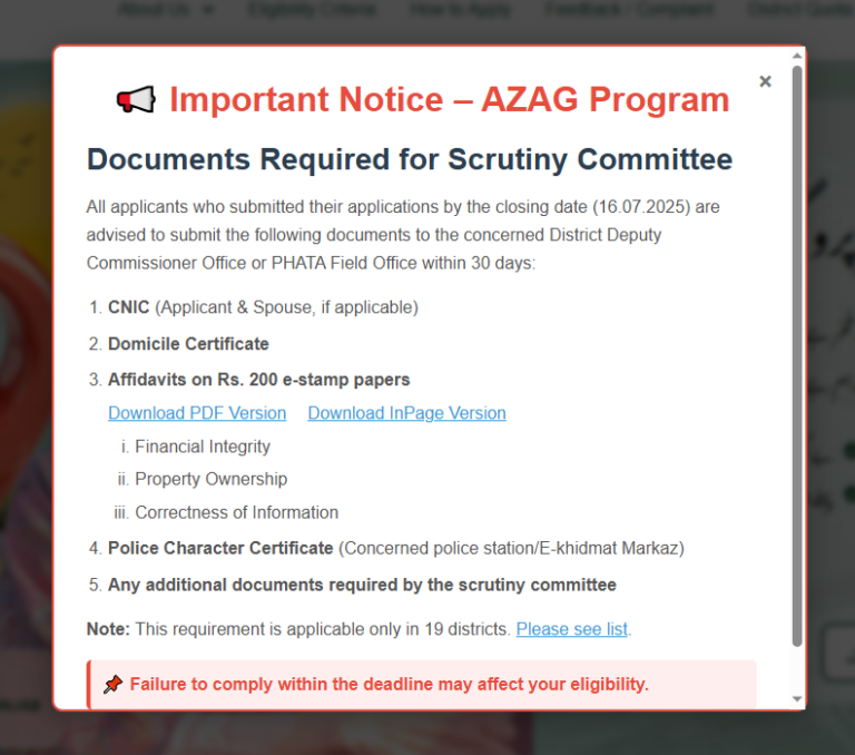 Benazir Hunarmand Programme